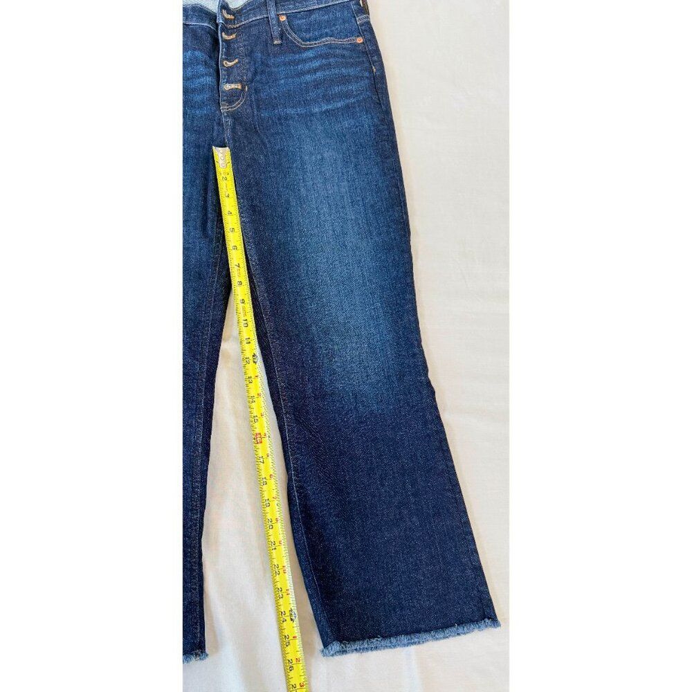 J. Crew 9" demi-boot crop jeans in Dark Worn wash - Size 32 - Picture 3 of 9
